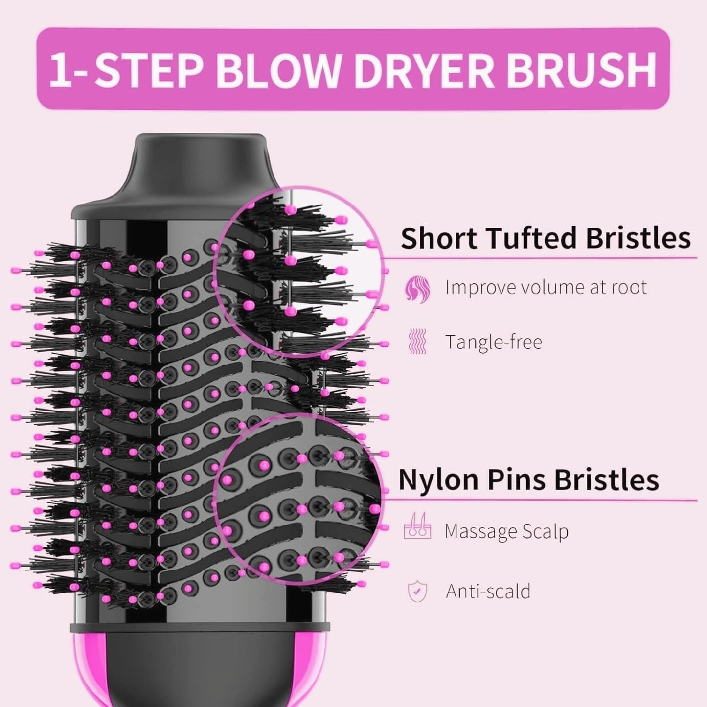 🔥 2-in-1 Hair Dryer and Styler Brush - Luluat