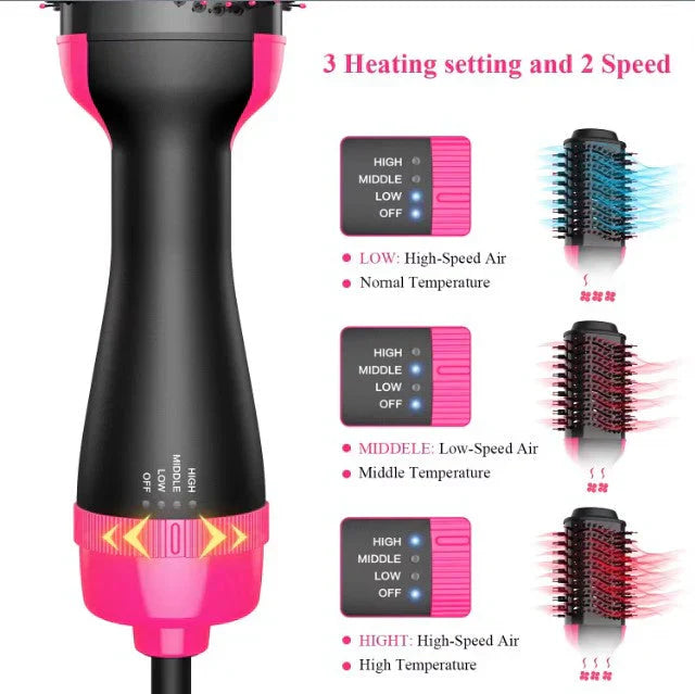 Hair Dryer & Stylish Brush - Luluat